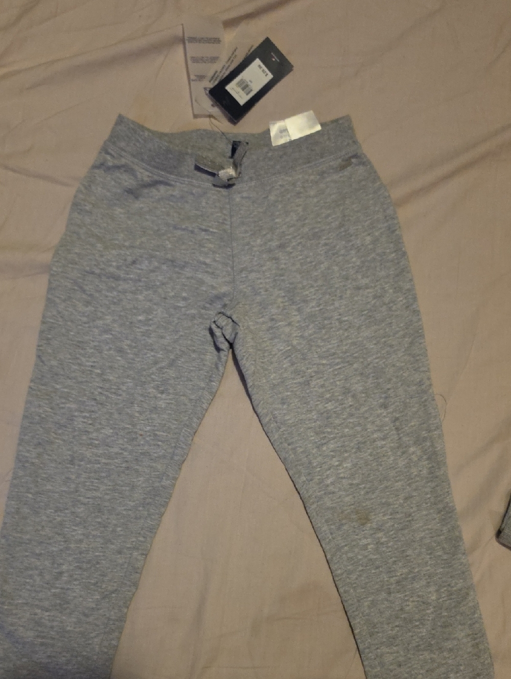Tommy Hilfiger Light Heather Gray Kids Jogger Sweatpants